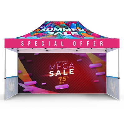 40mm Canopy Frame 10 x 20 Noise Resistance UV Aluminum Marquee Gazebo Canopy Trade Show Tents 3x6m Red